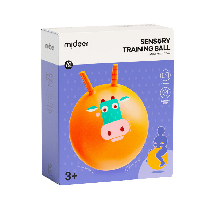 Mideer Ballon Rebondissant Sensoriel : Moo Moo Cow
