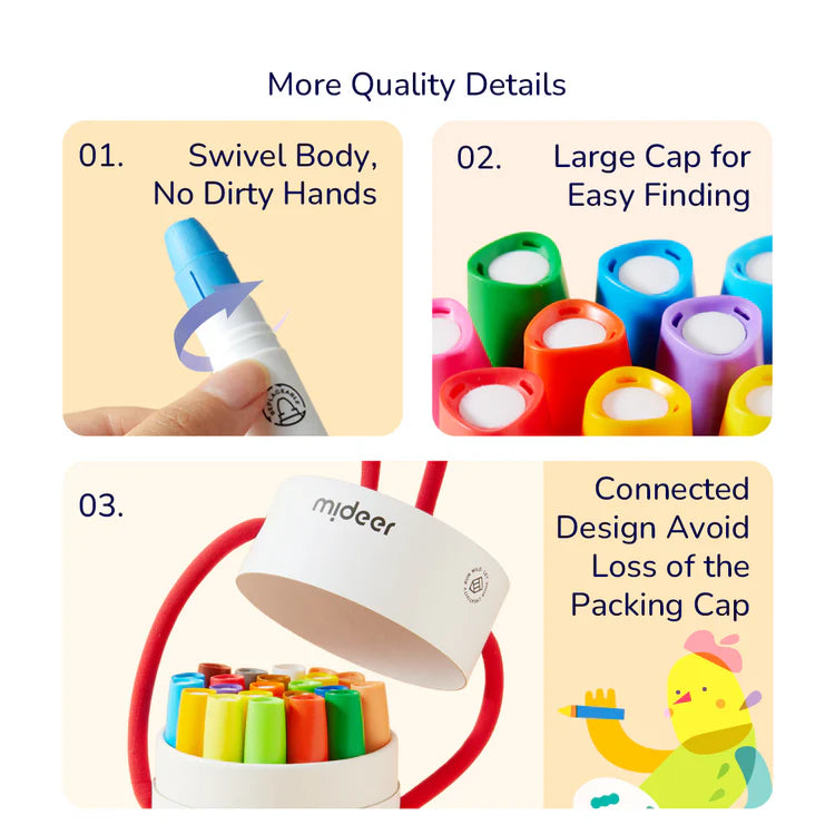 MiDeer Silky Crayon 8 Colors