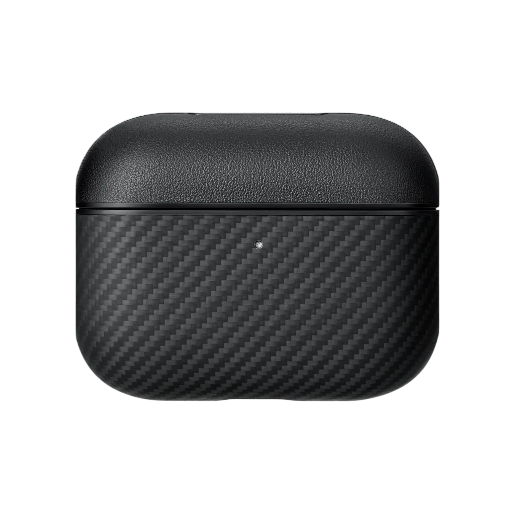 PITAKA Coque magnétique en fibre d’aramide pour Apple AirPods Pro3 Black/Grey