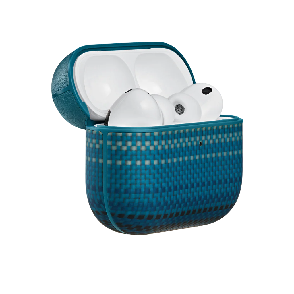PITAKA Coque magnétique en fibre d’aramide pour Apple AirPods Pro3 Moonrise