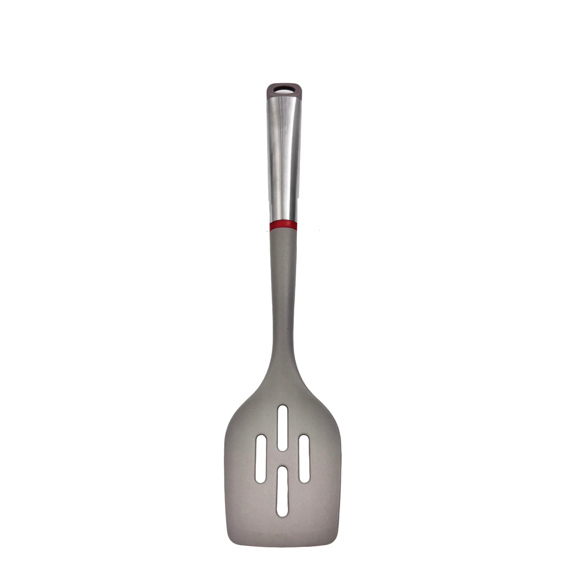 Set d’Ustensiles de Cuisine 6 Pièces en Silicone, Outils de Cuisson Antiadhésifs avec Manches en Acier Inoxydable