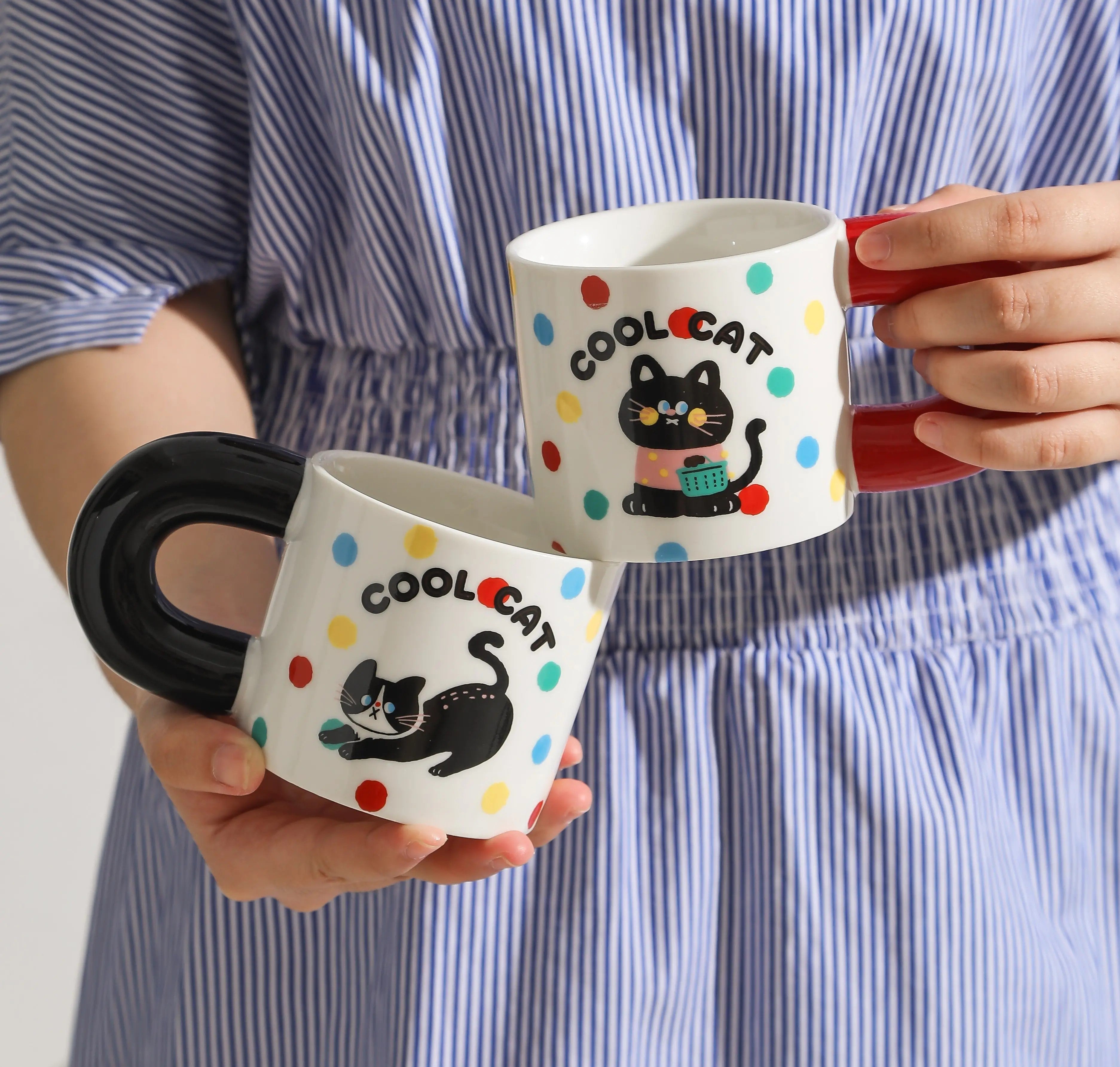 Mug à Café en Céramique, Happy Cat Series