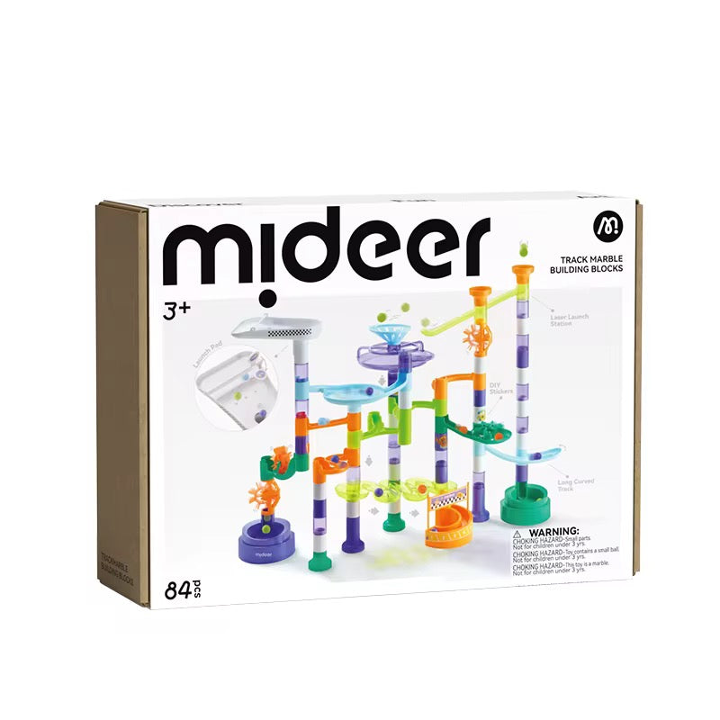 Mideer Blocs d’équilibre circuit à Billes, 84 pièces