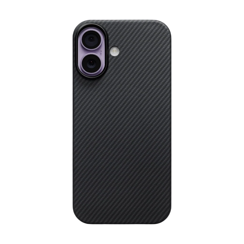 PITAKA Coque Ultra Mince pour iPhone 17 Black/Grey avec (PitaTap™)