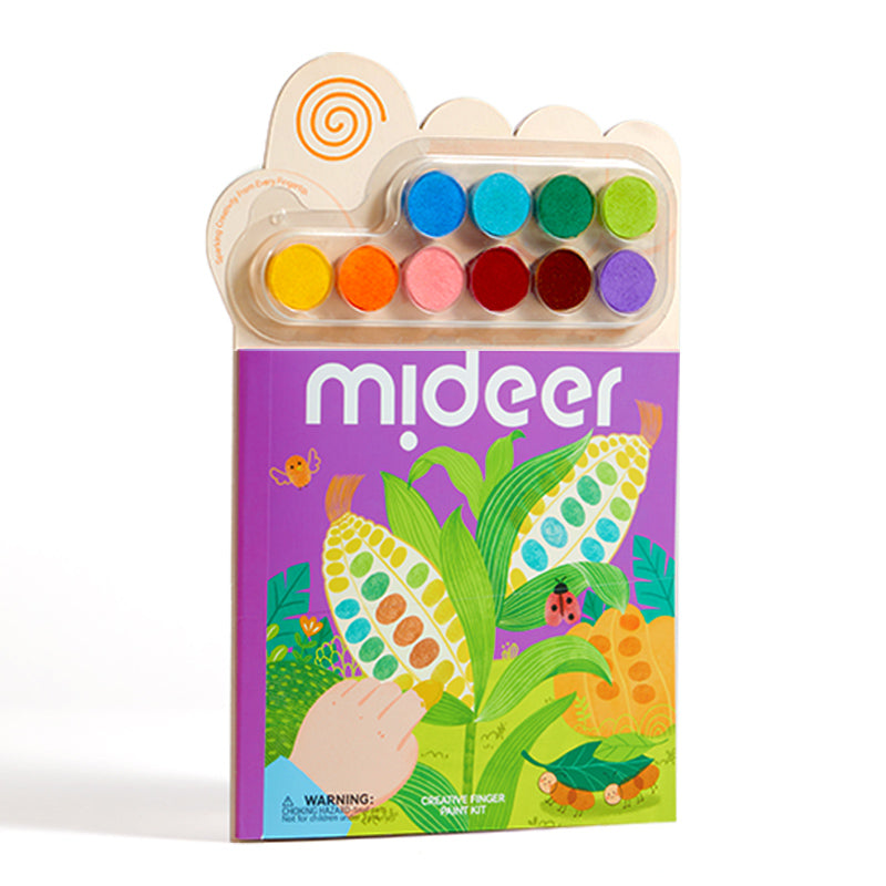 Mideer Kit de peinture au doigt créatif : Jardin secret