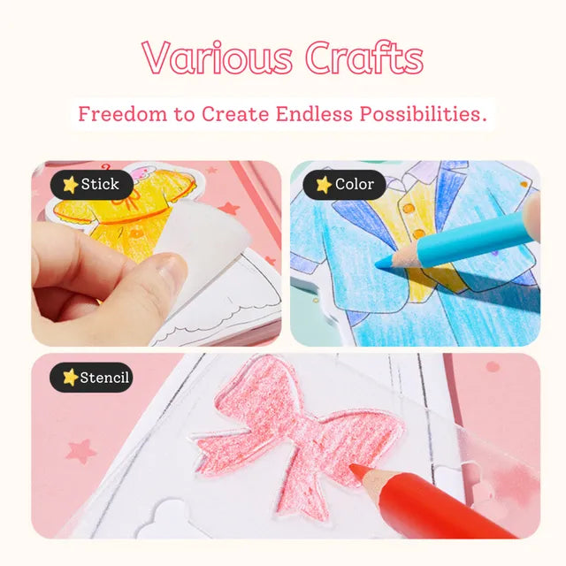 Mideer DIY Post-it Dress-Up, Collage de Costumes : Elfe de la Forêt