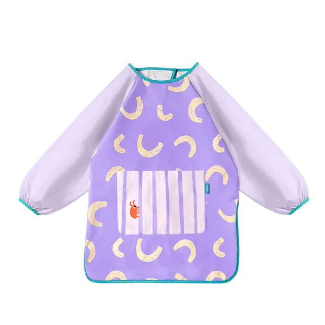 Mideer Tablier d’art imperméable pour enfants, Violet Lilas