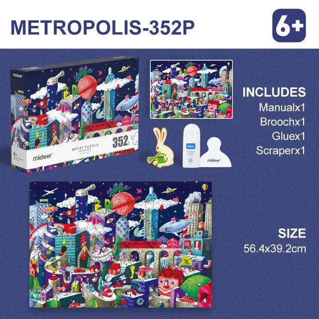 Mideer Puzzle d’Artiste : Métropole 352 pièces