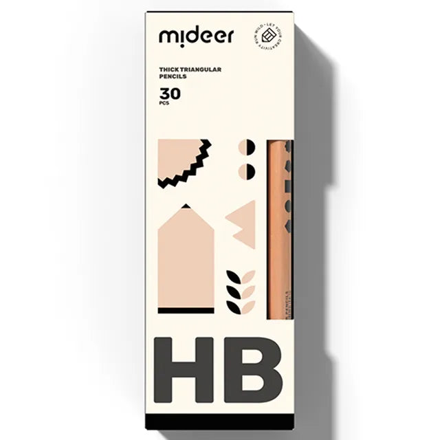 Mideer Crayons triangulaires HB, 30 pièces