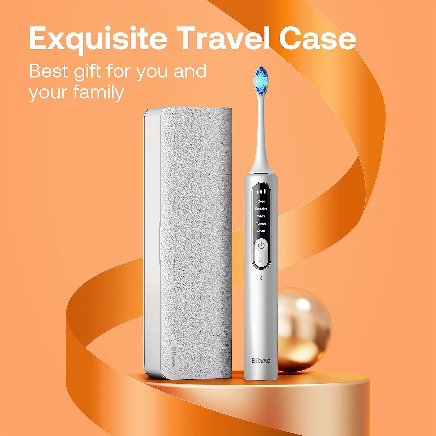 Bitvae S3 Brosse à Dents électrique Sonique Intelligente avec étui de Voyage