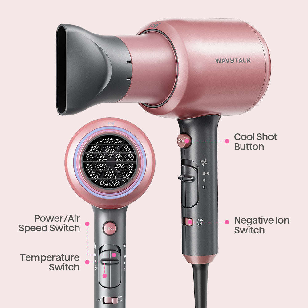 Wavytalk BlownAway Sèche Cheveux pour Cheveux Bouclés avec Diffuseur
