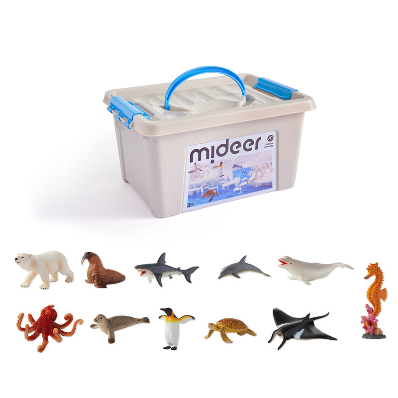 Mideer Coffret de Figurines Animaux Marins : 11 Pièces