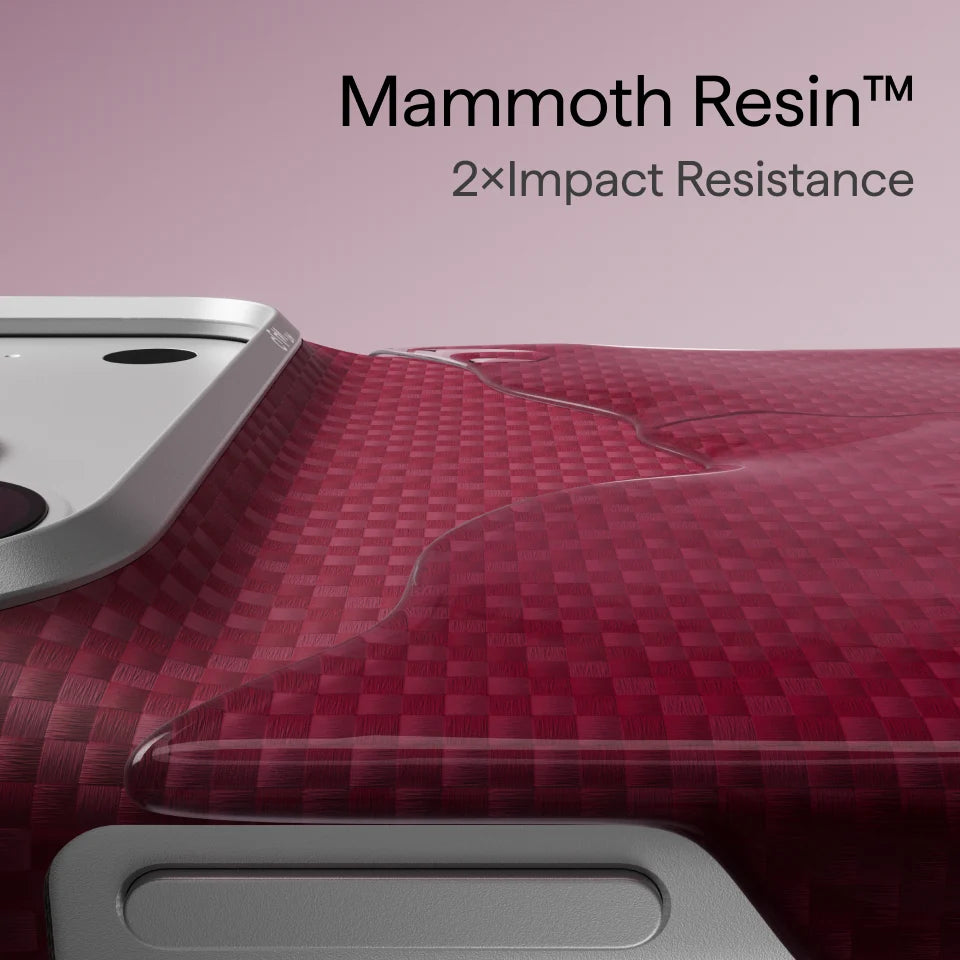 PITAKA Coque Edge pour iPhone 18 Pro Max Burgundy (PitaTap™)