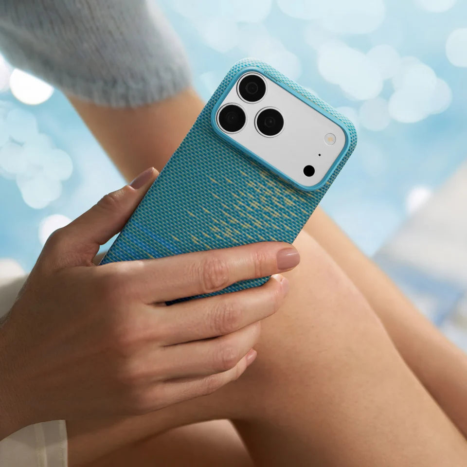 PITAKA Coque Edge pour iPhone 18 Pro Max Lucid Blue (PitaTap™)