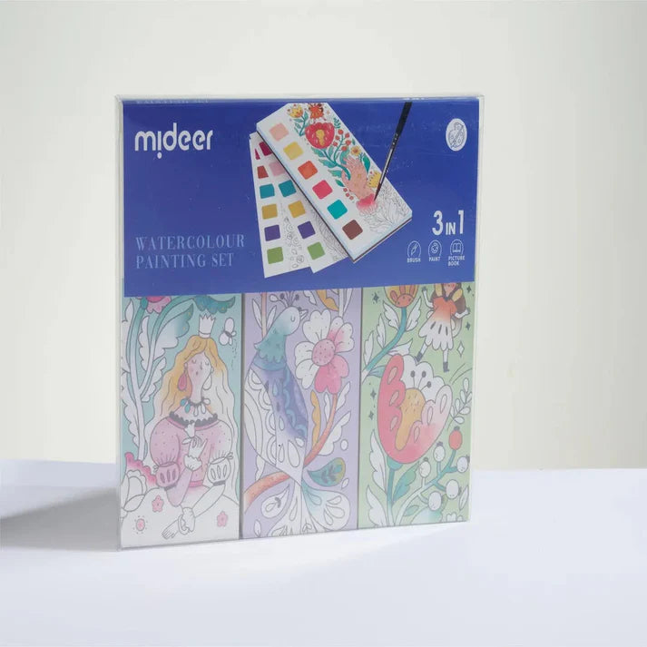 Mideer Set de Peinture Aquarelle 3-en-1