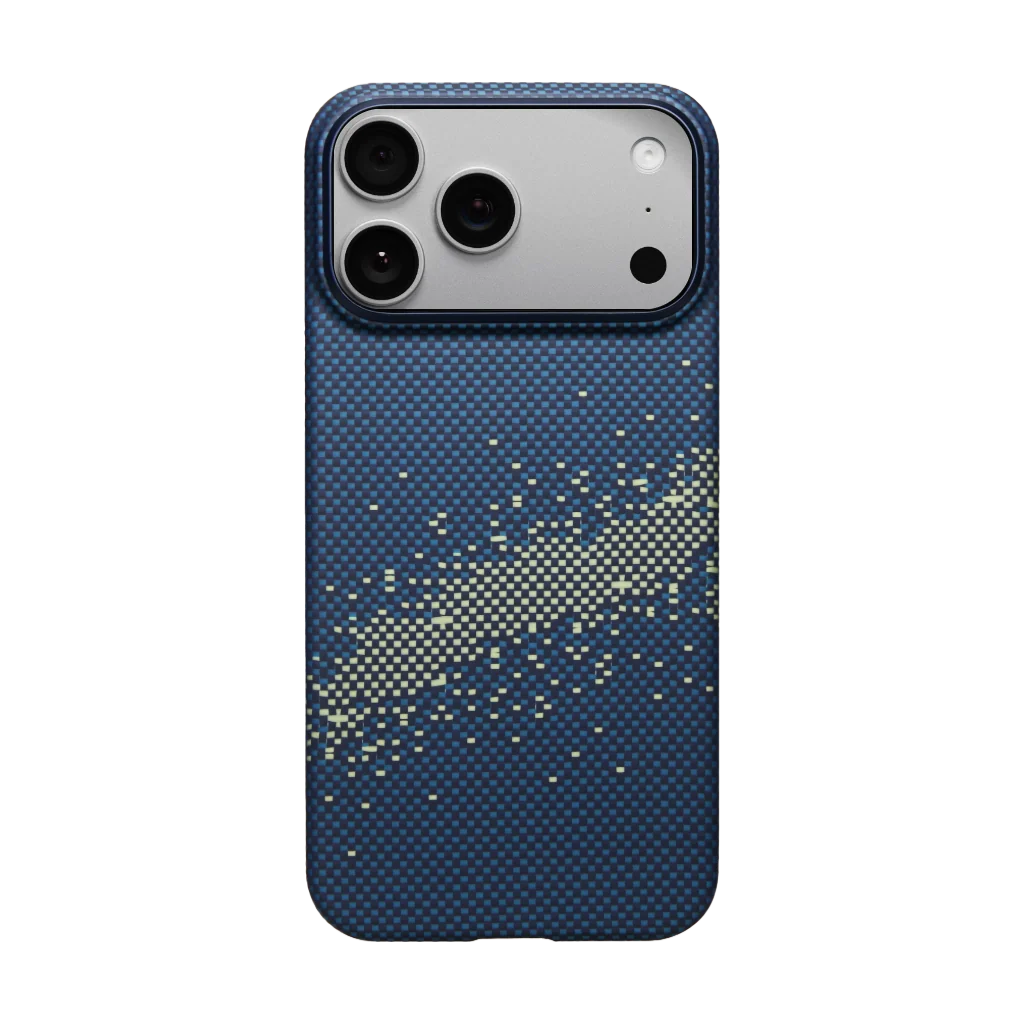 PITAKA Coque Ultra Mince pour iPhone 17 Pro Max Milky Way Galaxy avec (PitaTap™)