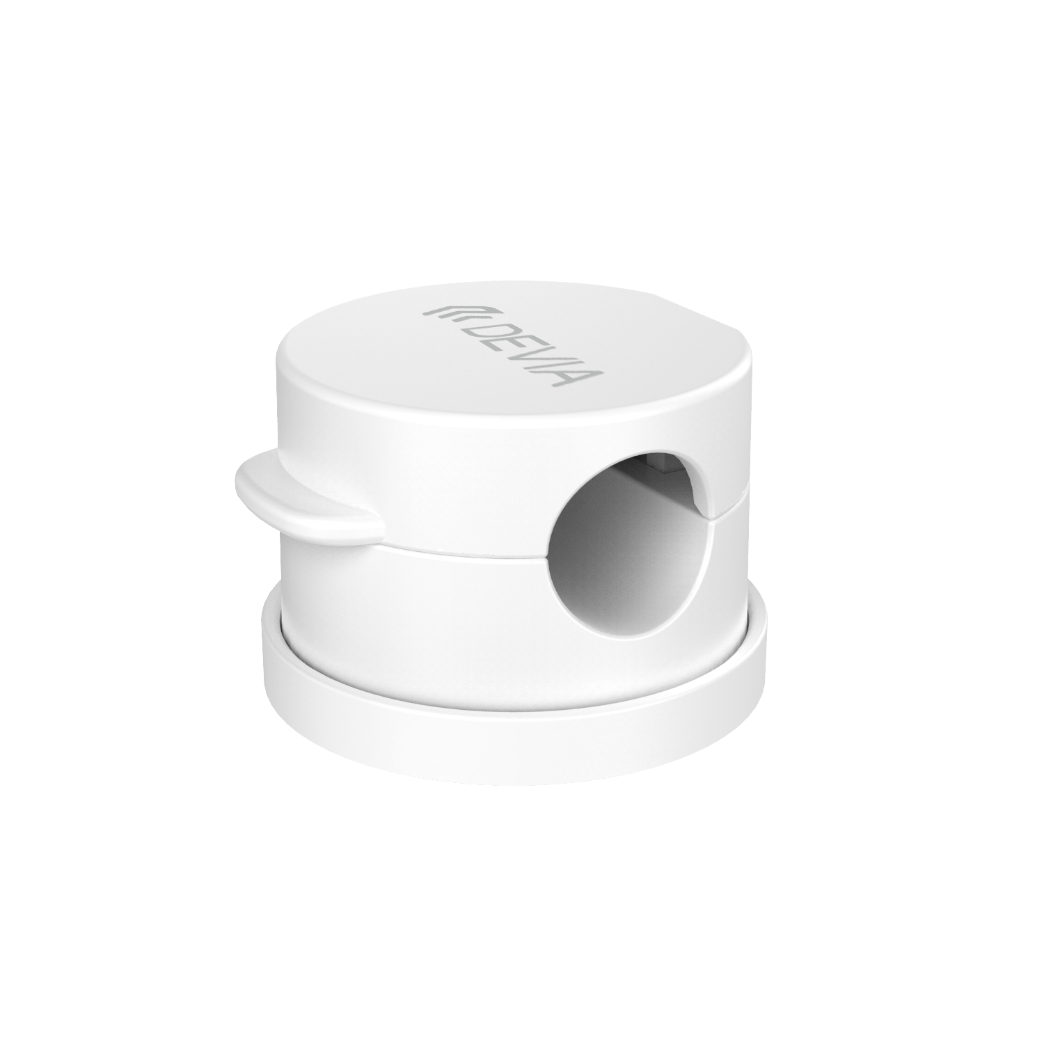 Devia Organisateur Magnétique de Câbles Rotatif à 360° (3 Pièces) Blanc