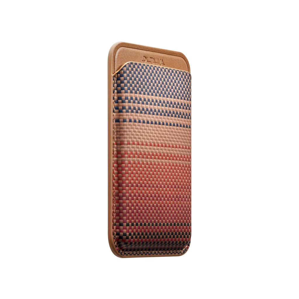PITAKA Porte Cartes Magnétique Tissé Sunset
