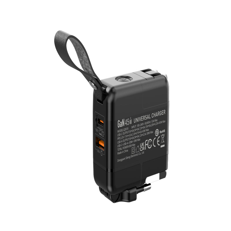 Devia Chargeur GaN multifonction Global 45W PD + QC