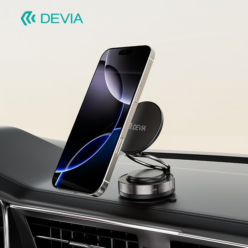 Devia Ultra 2 Support Téléphone Magnétique en métal blanc, réglable multi-angle