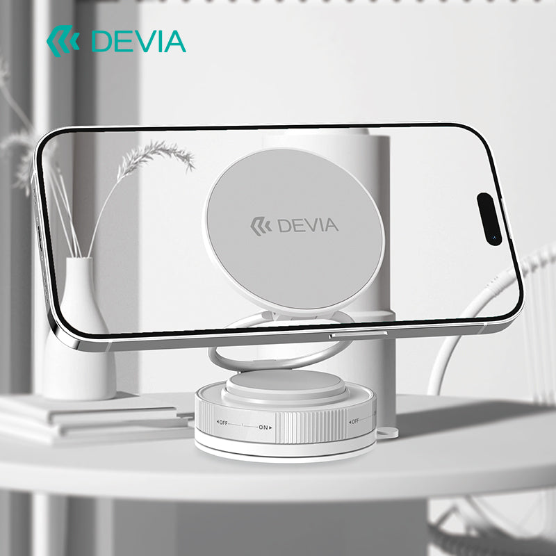 Devia Ultra 2 Support Téléphone Magnétique en métal noir, réglable multi-angle