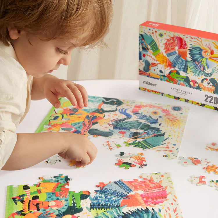Mideer Puzzle d’Artiste : Danse du Dragon, 220 pièces