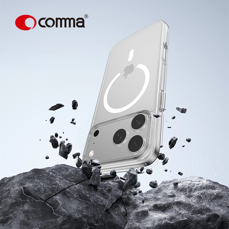 Comma Coque magnétique Glass Series pour iPhone 17 Pro Max