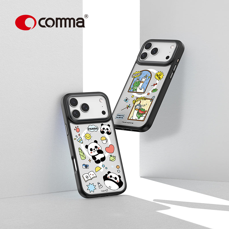 Comma Coque magnétique antichoc PANDA Cultural Series pour iPhone 17 Pro Max