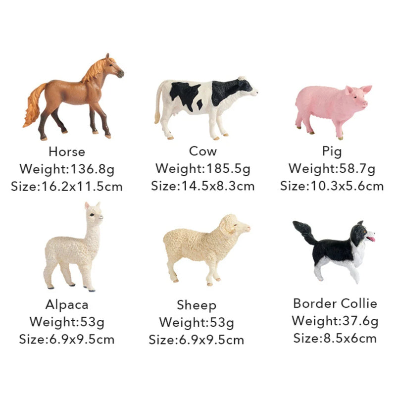 Mideer Coffret de Figurines Animaux de la Ferme : 11 Pièces