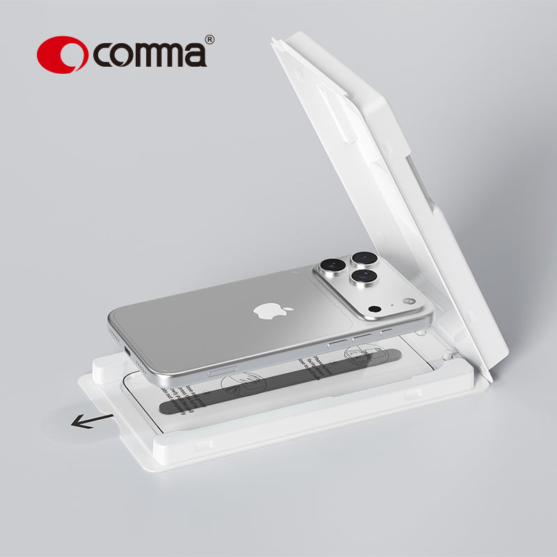 Comma Dun Series Verre trempé AR HD avec outil d’installation pour iPhone 17 Air