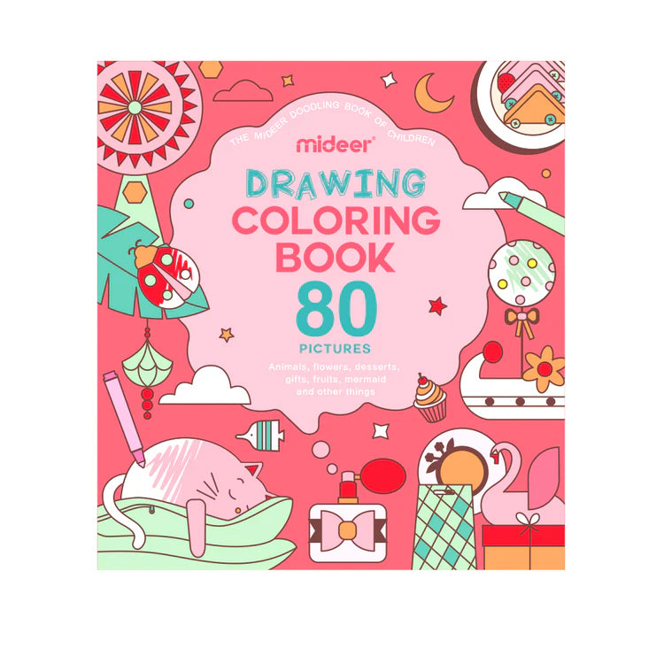 Mideer Livre de Dessin et de Coloriage, Rose