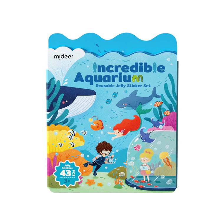 Mideer Stickers Gel Réutilisables : Aquarium Incroyable