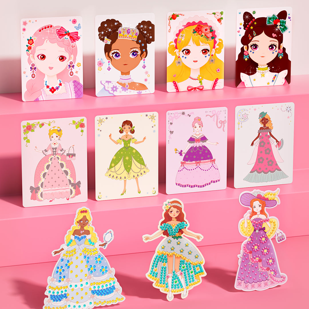 Mideer Coffret de Jeu d’Habillage 3-en-1 : Défilé de Mode Princesse