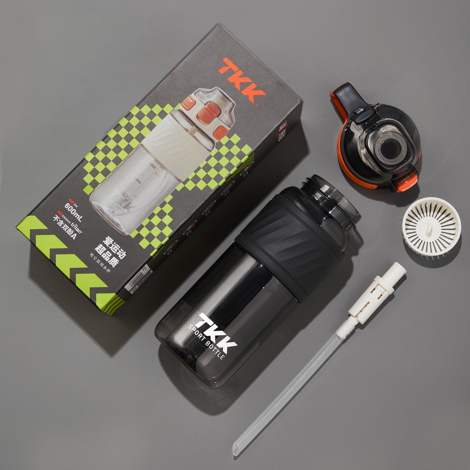 TKK Bouteille d’eau 600ml en Tritan sans BPA