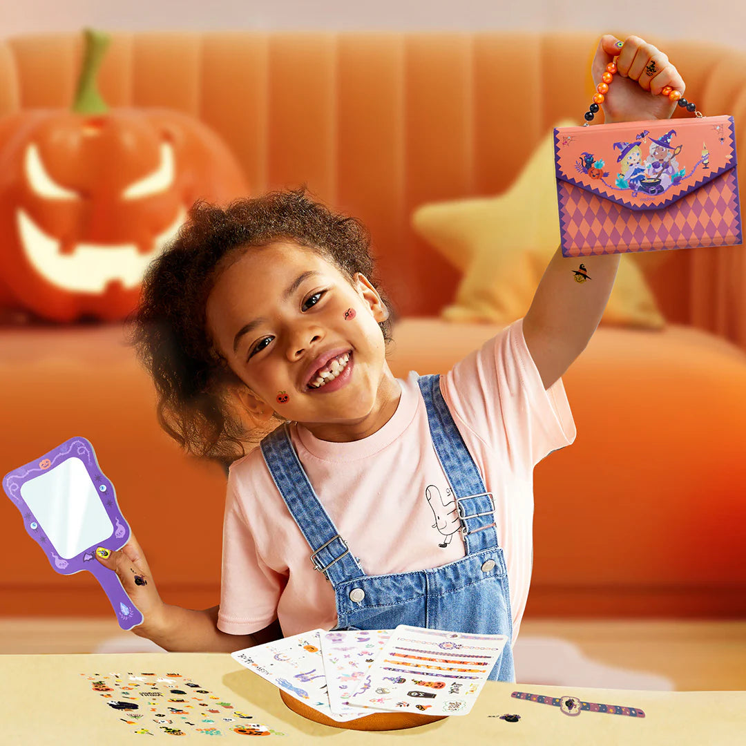Mideer Pack stickers déguisement Halloween : tatouages temporaires, stickers pour ongles et plus encore, 1000 pièces