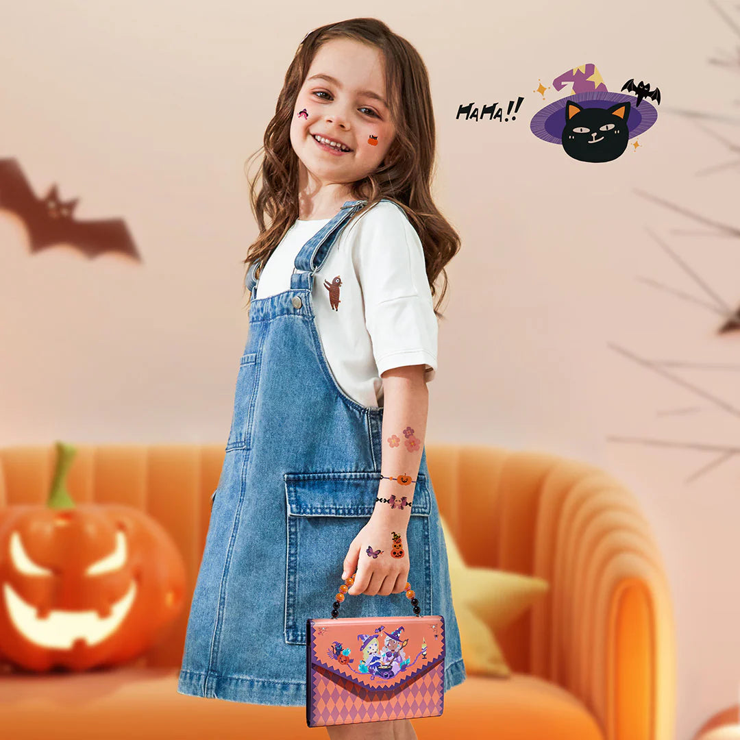 Mideer Pack stickers déguisement Halloween : tatouages temporaires, stickers pour ongles et plus encore, 1000 pièces