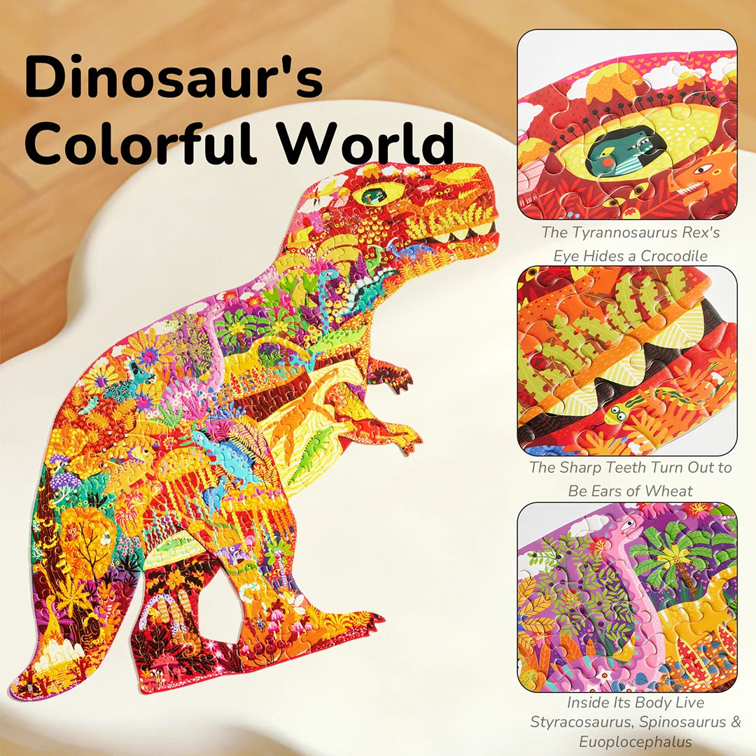 Mideer Puzzle Artistique : Monde des Dinosaures, 280 Pièces