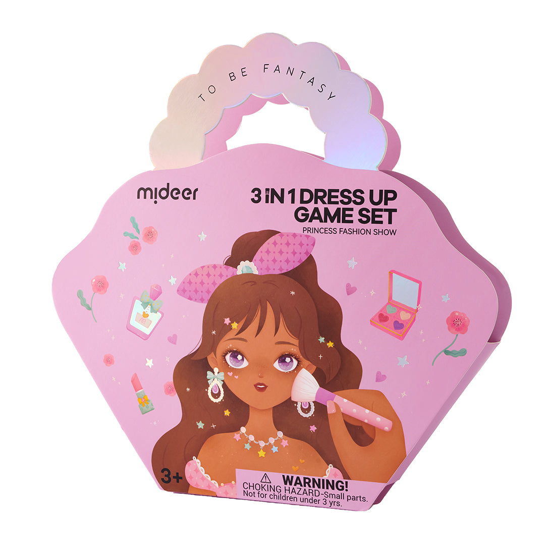 Mideer Coffret de Jeu d’Habillage 3-en-1 : Défilé de Mode Princesse