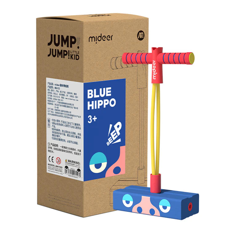 Mideer Jump Jump Kid : Hippopotame Bleu