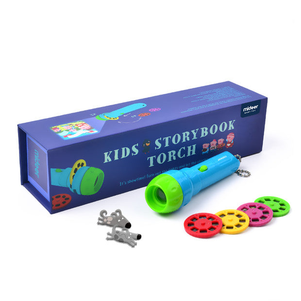 Mideer Mini Lampe Torche à Histoires pour Enfants