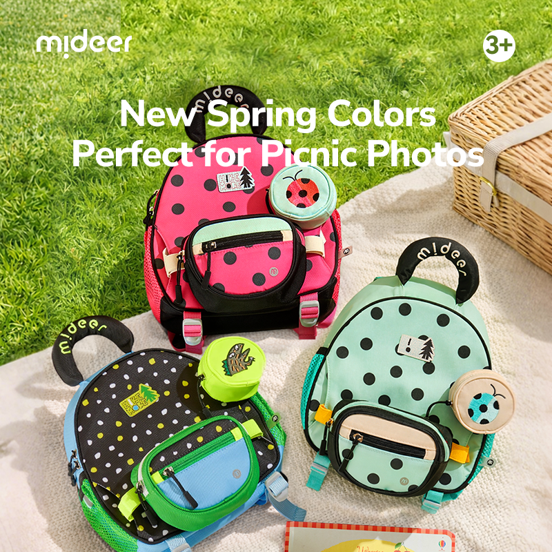 Mideer Backpack, Sac à dos enfant : Petite Coccinelle Rose