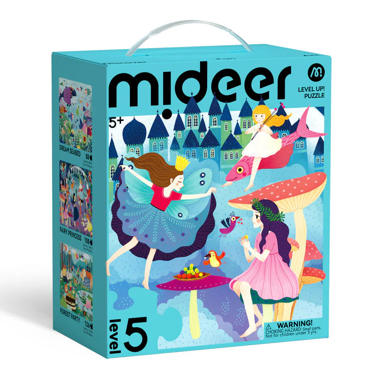 Mideer Puzzles Level Up! avec sac de rangement Niveau 5 : Fantaisie, 88 à 126 pièces