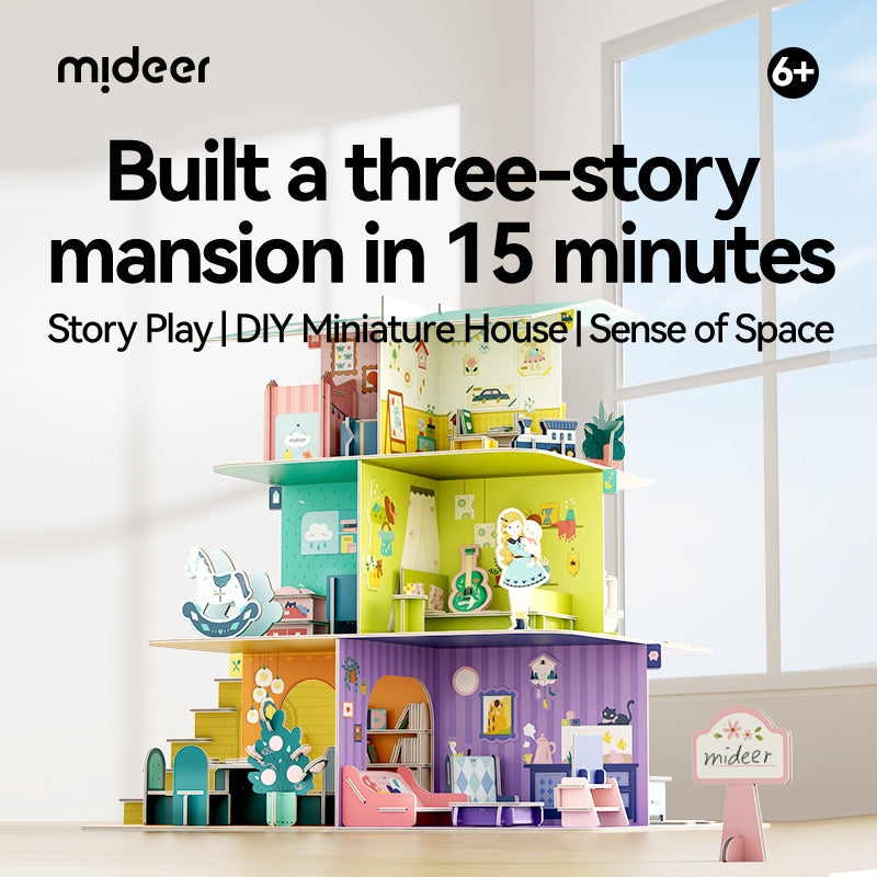 Mideer Villa Créative 3D, 180+ pièces