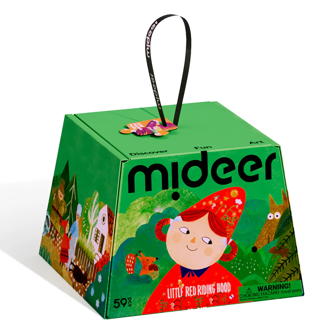 Mideer Puzzle Artistique Conte de Fées : Le Petit Chaperon Rouge, 59 pièces