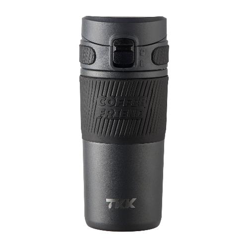 TKK Mug de Voyage isotherme 450ml, réutilisable en acier inoxydable