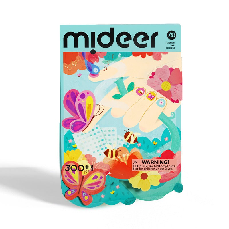 Mideer Stickers Fashion pour Ongles : Garden Gathering, 300 pièces