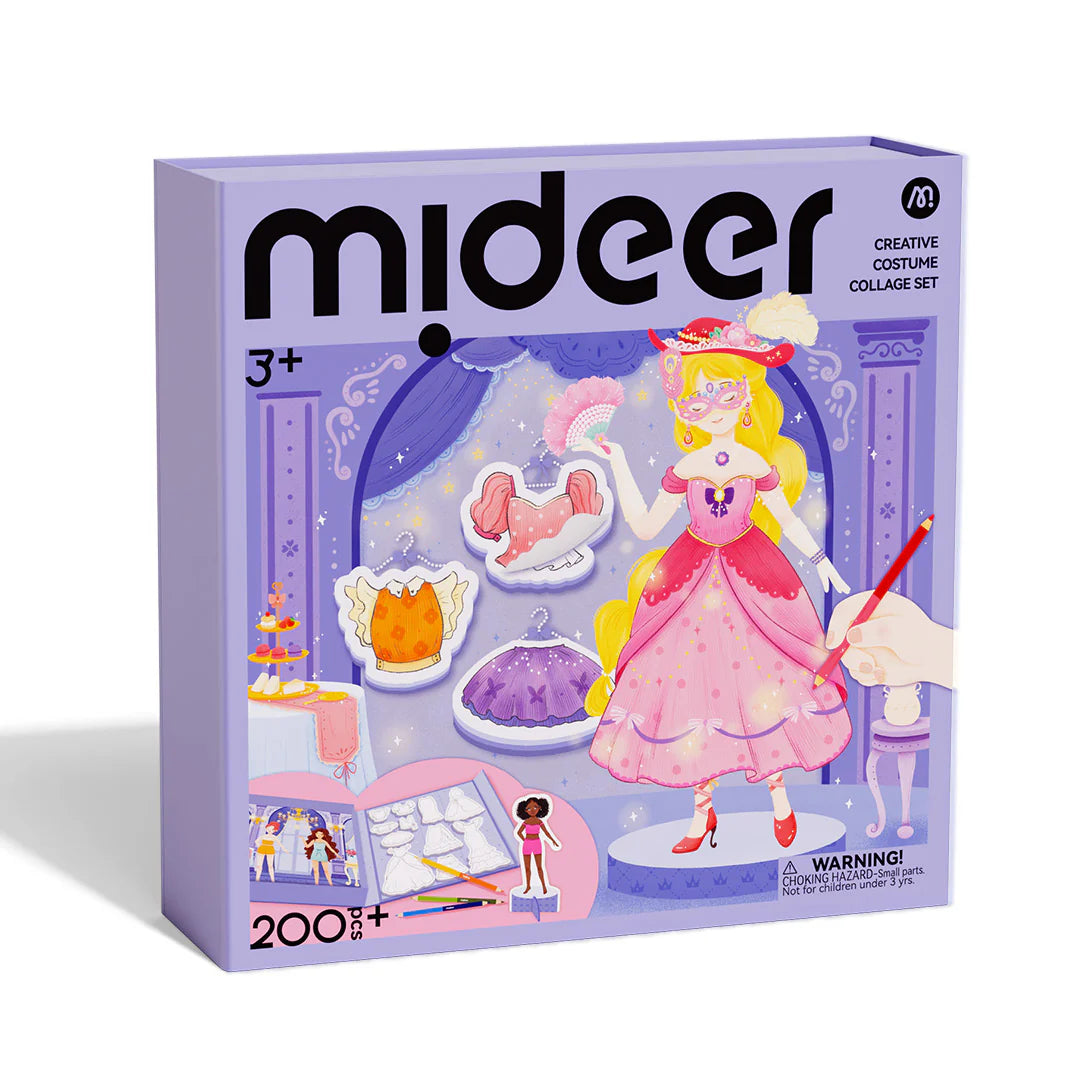 Mideer Kit créatif de collage costumes : Nuit de bal scintillante