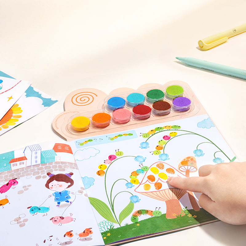 Mideer Kit de peinture au doigt créatif : Fête des animaux