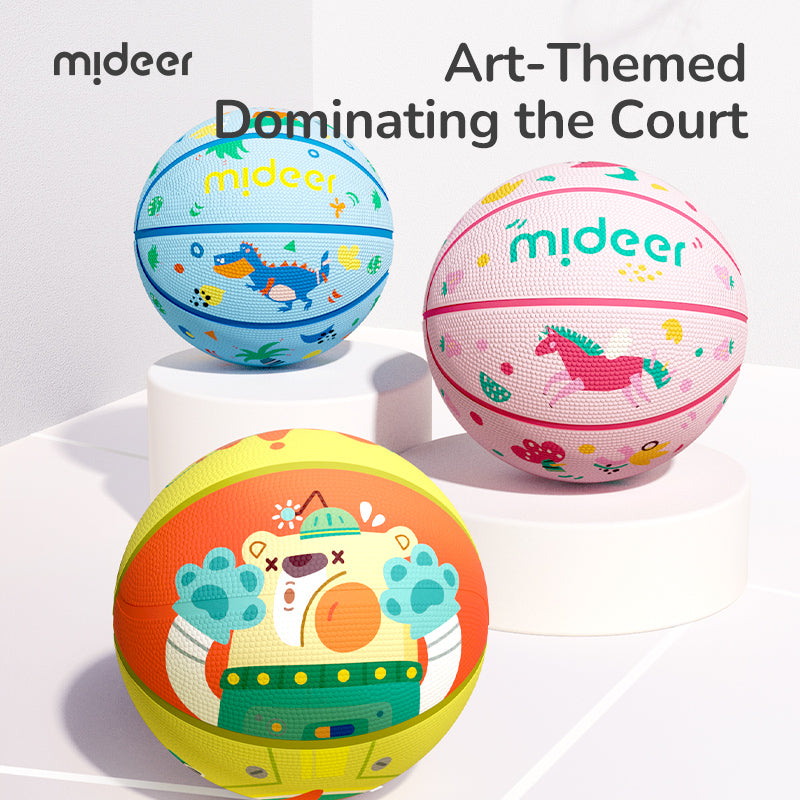 Mideer Ballon de Basket pour enfants taille 5 : Bear Warrior