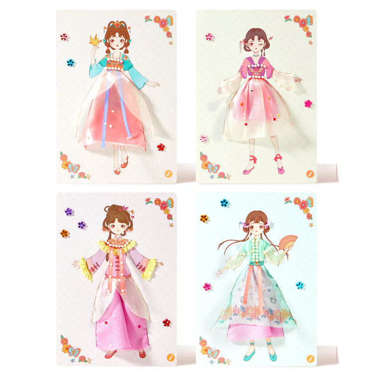 Mideer Kit d’Habillage à Piquer : Tenues Royales Vintage